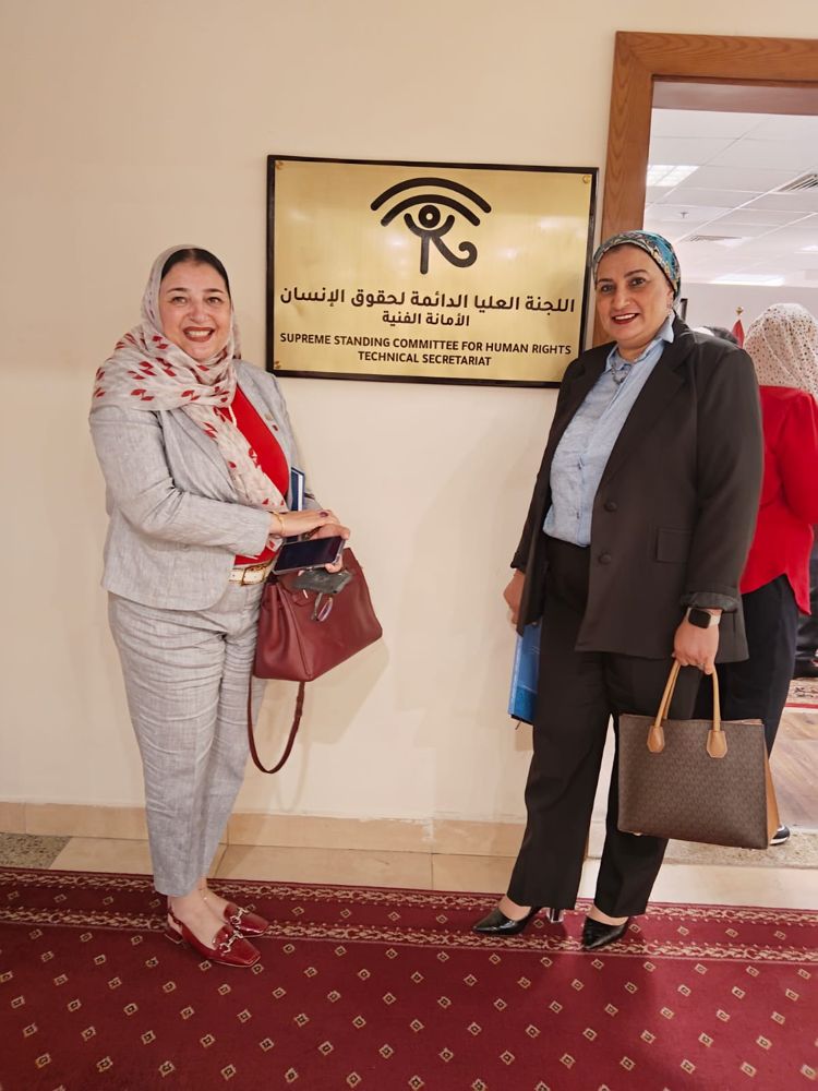 د. نداء الحديدي في اللجنة العليا الدائمة لحقوق الإنسان